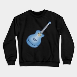 Blue acoustic guitar Crewneck Sweatshirt